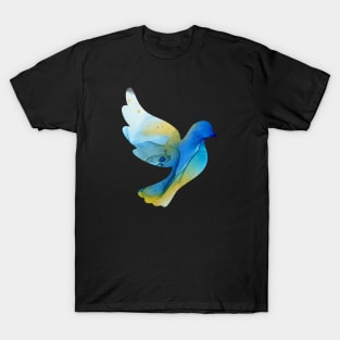 Blue Watercolor Dove T-Shirt